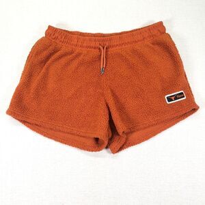 Womens UT Texas Longhorns Fleece Shorts Large L Burnt Orange College NCAA Lounge